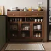 Nuevo aparador estrecho de 20 cm, mueble de almacenamiento integrado para montar en la pared, mueble para té, mueble de almacenamiento para comedor y cocina