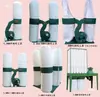 Accesorios para aspiradora de carpintería Aspas de ventilador para aspiradora Impulsor de ventilador de hierro Ventilador de aspas de ventilador dinámicamente balanceadas