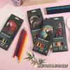 Comércio Exterior Transfronteiriço Mundo Animal Conjunto de Lápis de Cor para Crianças e Alunos do Ensino Fundamental Pintura Lápis de Cor à Base de Óleo Fabricante Atacado