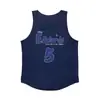 Chaleco sin mangas Americano Ropa de Entrenamiento Deportiva Holgada Secado Rápido Transpirable Malla Fitness Verano Ropa de Baloncesto Ropa para Correr