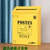 Buzón Pequeño con Cerradura, Impermeable y a Prueba de Sol, Buzón de Metal Resistente a la Corrosión, Buzón de Pared, Caja de Conveniencia, Buzón