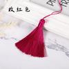 Artículos al contado, 8 cm, estilo antiguo vertical, pequeñas orejas gruesas, poliéster, seda de hielo, borla, marcador, sombrero alto Hanfu, joyería, colgante, oreja colgante