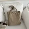 Bolso Tote Simple para Viajes Diarios 2025, Bolso de Mano Moderno y Versátil, Bolso de Hombro para Estudiantes de Lona con Múltiples Bolsillos