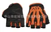 Venta directa de fábrica guantes todoterreno personalizados con protección para articulaciones de hueso de calavera, guantes de verano transpirables de medio dedo para hombres y mujeres