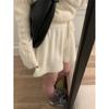 Pantalones de Mujer de Pierna Ancha de Cintura Alta, Shorts de Punto Holgado, Pantalones Casuales de Silueta Elástica para Mujer de Otoño e Invierno, Pantalones de Invierno