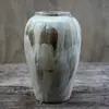 Sala de Estar Chinoiserie Moderna Casual Vaso de Cerâmica Earthenware Retrô Vaso de Cerâmica Grossa Vaso de Flores Jingdezhen Artesanal Arranjo de Flores Criativo
