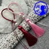 Xiangfei 5B-4 Llavero de Borla de Poliéster Semiacabado Colgante de Borla Joyería Hecha a Mano para DIY Accesorios de Borla Decoración