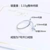 Anillo de Plata de Ley S925 Chapado Eléctrico, Montura de Anillo para Perla, Anillo Abierto Estilo Coreano y Japonés para Mujer, Montura de Perla DIY