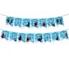 En Stock Decoraciones para Fiesta de Cumpleaños Tema Princesa de Hielo Platos de Papel Mantel Banderines de Papel Vasos de Papel Globos