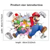 Pegatinas de Mario Super Mario Pegatinas de Mario Habitación Infantil Dibujos Animados Infantiles Autoadhesivas Impermeables Pegatinas de Pared