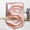 Balão digital dourado de 32 polegadas balão de folha de alumínio para primeiro ano de criança aniversário de adulto grande digital Festa casamento