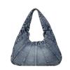 Bolso de Lona Denim de Gran Capacidad 2024 Nuevo Bolso de Mujer Popular Elegante Combinable Bolso de Hombro Moda Bolso Bucket para Mujer