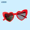 Gafas de Sol para Niños y Niñas con Marcos de Corazón de Dibujos Animados, Lindas, a la Moda, Versátiles, Parasol, Protección UV, Gafas de Sol para Niños