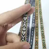 Cinta Jacquard Estilo Étnico de Punto de 1CM Poliéster Nylon Cinta Jacquard por Computadora Cinta Bordada Accesorios para Ropa