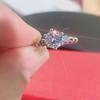 Anillo para Mujer Diseño de Nicho Lujo Accesible Estiloso Coreano Ajustable Diamante Simuladado Accesorios para Ceremonia de Boda Joyería de Anillo