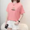 Nueva Camiseta de Manga Corta de Verano para Mujeres de Mediana Edad y Mayores, Corte Holgado, Nuevo Estilo 2026, Tallas Grandes, Top Casual para Mujeres de Tallas Grandes