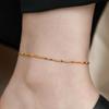 Yunyao Estilo Coreano Fresca y Elegante Minimalista Versátil Joyería para el Día a Día Cadena de Cuentas de Arroz Diseño de Goteo de Aceite Joyería de Acero de Titanio