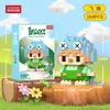 Compatível com figuras de desenho animado Lego, blocos de construção de alta precisão de micropartículas de caixa surpresa, brinquedo educativo infantil, presente, atacado e entrega transfronteiriça