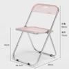 Mesa Plegable de Acrílico Transparente Escritorio Portátil para Oficina Estudio Mesa y Silla Combinación Nórdica Dormitorio Hogar Celebridad de Internet