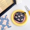 Mini Cartoon pequeno saco quadrado bolsa de moedas zíper fone de ouvido cabo de dados caixa de armazenamento saco de moedas U disco portátil saco de armazenamento