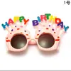 Óculos de Aniversário Vermelhos da Internet Decoração de Bolo Festa Mesmo Estilo TikTok Óculos Engraçados para Self-timer Adereços de Foto para Bolo Decoração