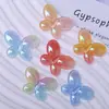 Parche de Mariposa de Acrílico de Color Degradado Estilo Coreano Hecho a Mano DIY para Funda de Teléfono Móvil, Adorno para Taza de Agua, Accesorios para Tocado y Pasador de Pelo