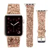 Para Apple Correa de Cuero con Purpurina applewatch7/6/5/4/3/2/SE Correa para Apple Watch