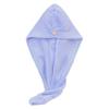 Gorro de Ducha Grueso de Doble Capa de Vellón de Coral Transfronterizo, Toalla para el Cabello Absorbente de Secado Rápido, Gorro para Secar el Cabello, Pañuelo para la Cabeza, Sombrero para Secar el Cabello