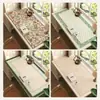 Tapete de Mesa Estilo Francês, Tapete de Mesa para Escrita de Estudante, Toalha de Mesa Impermeável e Limpável, Tapete de Mesa de Escritório de Luxo Leve e de Alta Qualidade