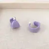 Pendientes de Plata de Ley 925 con Aguja, Color Caramelo de Verano, Gota de Aceite Irregular en Forma de C para Mujer, Pendientes Versátiles y Elegantes para el Uso Diario de la Mujer