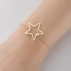 Verano Nuevo Moderno Recorte Geométrico Colgante de Corazón Pulsera en Forma de Corazón para Mujer Estilo Ins Simple Personalizado Joyería de Mano