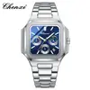 El nuevo reloj multifuncional para hombre de CHENXI es versátil, con un diseño cuadrado, estilo clásico de moda oculto, y es luminoso e impermeable.