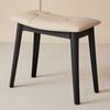 Taburete de Montura Taburete para el Hogar Taburete de Maquillaje Silla para Tocador de Habitación de Niñas Banco Cuadrado de Plástico Espesado con Bolsa Suave Taburete Bajo