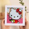 Enfeites de Pintura de Diamante, Adesivos de Desenho Animado DIY Fofos Feitos à Mão, Porta-Retratos de Acrílico, Pinturas Decorativas, Decorações para Quarto e Sala de Estar no Atacado