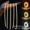 Tira de luz suave COB de 5 mm/3 mm, ultrafina, decorativa para coche, mini tira de luz ultrafina para armario