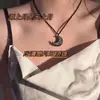 Collar de Ojo de Gato Único Lindo Estilo Hada Recomendado en Tiktok, Colgante de Amistad, Cadena para Clavícula Regalo para Mujeres