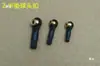 Hebilla de Cabeza de Bola Negra M2/M2.5/M3 Varilla de Tracción de Cabeza de Bola Hebilla de Cabeza de Bola Universal Modelo Robot Avión RC Juguete