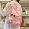 Nova Mochila de Menina Fofa Preguiçosa de Primavera Mochila para Aluno do Ensino Fundamental Moda Nicho ins Mochila Leve para Compras