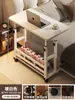 Mesa de noche Móvil Elevable Escritorio para Computadora Escritorio de Oficina Simple Escritorio para Estudiante Habitación Hogar Cama Mesa de Estudio