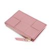 Billetera Corta Tejida de Piel de Oveja para Mujer Modelo Nuevo 2026 Billetera Pequeña con Múltiples Ranuras para Tarjetas Cuero Genuino Moda Portatarjetas Pequeño