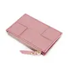 Bolsa para Monedas de Cuero Genuino para Mujer, Porta Credencial Tejido a Mano de Piel de Oveja, Nueva Bolsa Transfronteriza con Múltiples Ranuras para Tarjetas, Bolsa Todo en Uno para Tarjetas de Crédito