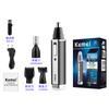 Kemei Km-6630 Depilador de Vello Nasal Multifuncional Eléctrico para Afeitado y Recorte de Cejas Recargable 4 en 1 Set de Dispositivo para Vello Nasal