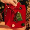 Suministro Transfronterizo de Bolsas de Fieltro para Ancianos de Dibujos Animados de Nochebuena, Bolsos de Mano, Bolsas para Dulces para Niños, Cajas de Embalaje para Fruta de la Paz
