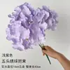 Buquê de hortênsias artificiais com cinco cabeças, usado como base para arranjos florais, para decorações de casamento, decorações de arcos e decorações de corredores em locais de casamento
