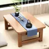 Mesa plegable de bambú Kang, mesa de tatami de madera maciza para el hogar, mesa de centro pequeña, mesa con ventana salediza, mesa de estudio, mesa baja para computadora