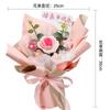 Comercio Exterior Transfronterizo Ramo de Flores de Girasol Tejidas Producto Terminado Rosa de Ganchillo Hecha a Mano Flor Artificial Eterna Souvenir Al Por Mayor