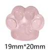 Hielo Transparente Brillo Fino Pata de Oso Garra de Gato DIY Accesorios para Joyería de Resina Funda para Teléfono Móvil Imán para Refrigerador Pasador Hebilla de Zapato Material Hecho a Mano