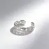 Anel de Cauda Minimalista com Design Criativo Único, Anel Mínimo, Estilo Coreano Nova Moda Anel Torcido para Dedo Indicador Venda por Atacado