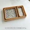 Bandeja Rectangular de Concha de Ratán Vietnamita para Frutas, Bandeja para Sala de Estar, Comedor, Cesta Organizadora de Almacenamiento de Lujo Ligero