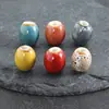Pulsera de cuentas de cerámica de forma especial estilo retro accesorios cuentas ovaladas pequeñas cuentas sueltas hechas a mano pulsera accesorios diy venta al por mayor